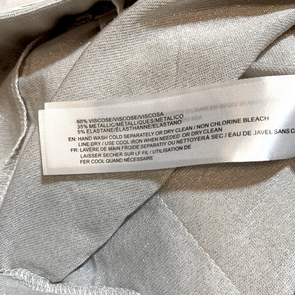 NWT B.O.G Collective Band of Gypsies Champagne Shimmer Joggers Women Medium - Picture 7 of 8